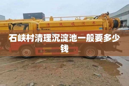 石峡村清理沉淀池一般要多少钱