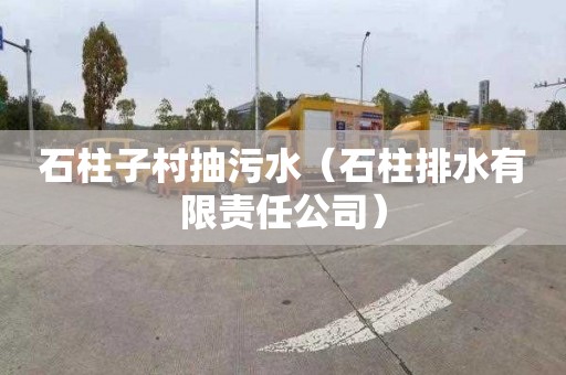 石柱子村抽污水（石柱排水有限责任公司）