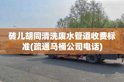 砖儿胡同清洗废水管道收费标准(疏通马桶公司电话)