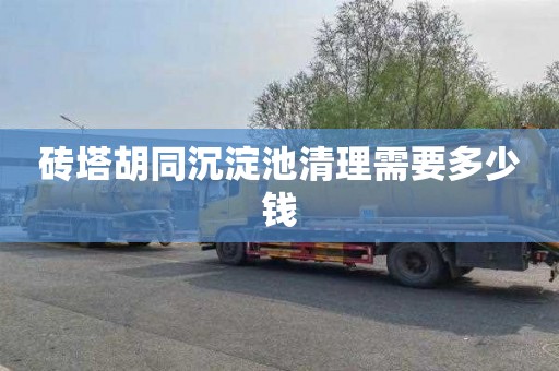 砖塔胡同沉淀池清理需要多少钱