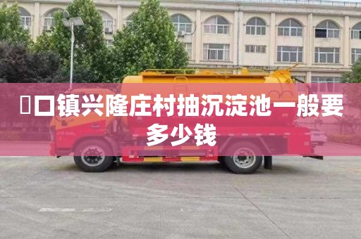硲口镇兴隆庄村抽沉淀池一般要多少钱