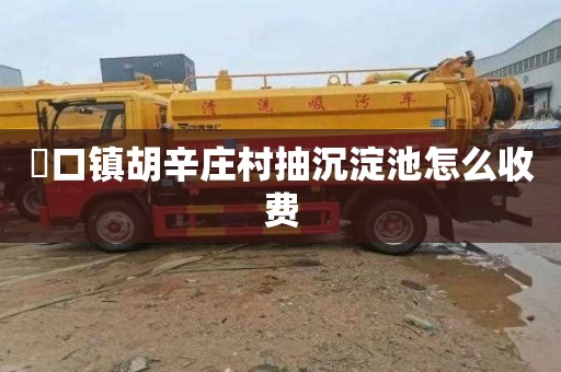 硲口镇胡辛庄村抽沉淀池怎么收费