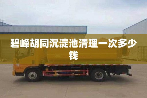 碧峰胡同沉淀池清理一次多少钱