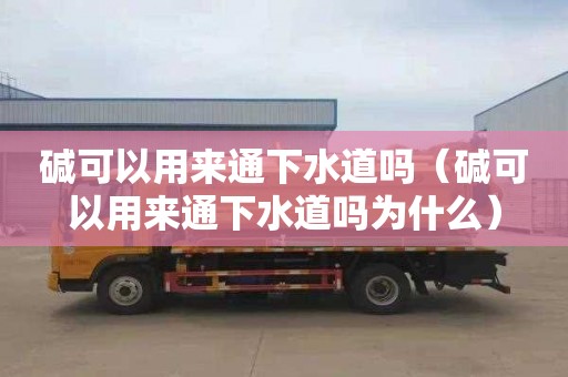 碱可以用来通下水道吗（碱可以用来通下水道吗为什么）