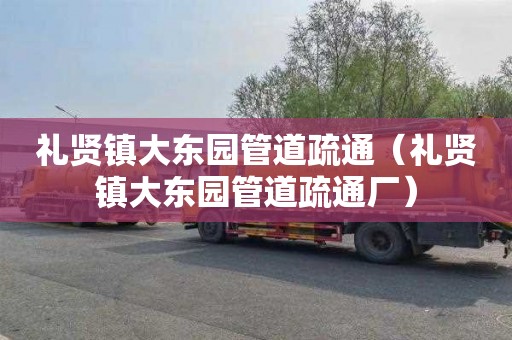 礼贤镇大东园管道疏通（礼贤镇大东园管道疏通厂）