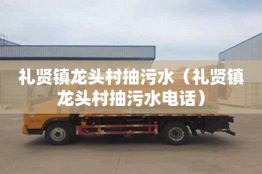 礼贤镇龙头村抽污水（礼贤镇龙头村抽污水电话）