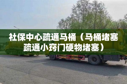 社保中心疏通马桶（马桶堵塞疏通小窍门硬物堵塞）