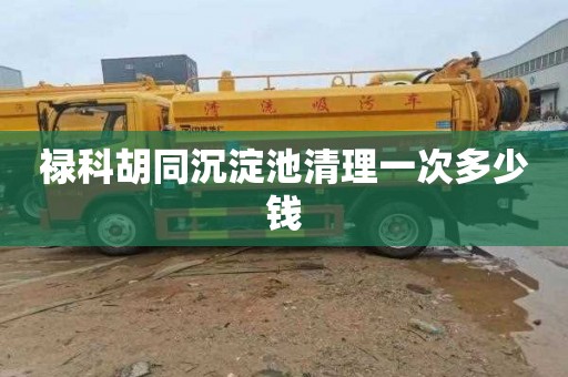 禄科胡同沉淀池清理一次多少钱