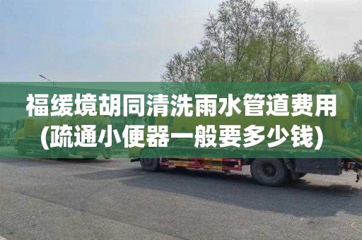 福缓境胡同清洗雨水管道费用(疏通小便器一般要多少钱)