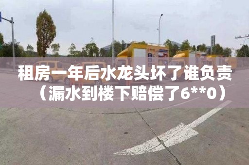 租房一年后水龙头坏了谁负责（漏水到楼下赔偿了6**0）