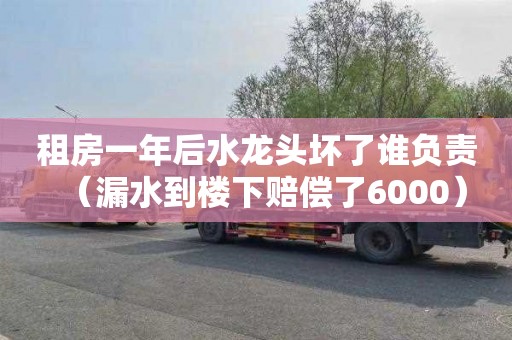 租房一年后水龙头坏了谁负责（漏水到楼下赔偿了6000）