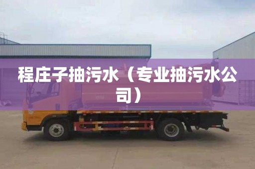 程庄子抽污水（专业抽污水公司）