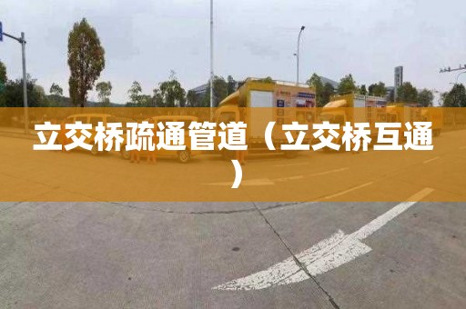 立交桥疏通管道（立交桥互通）