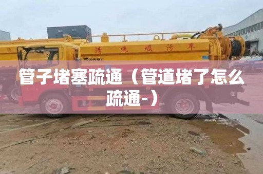 管子堵塞疏通（管道堵了怎么疏通-）