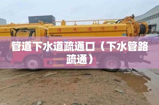 管道下水道疏通口（下水管路疏通）