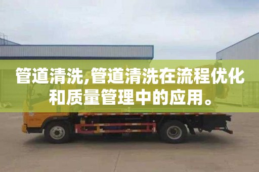 管道清洗,管道清洗在流程优化和质量管理中的应用。
