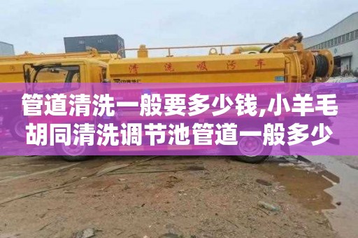 管道清洗一般要多少钱,小羊毛胡同清洗调节池管道一般多少钱