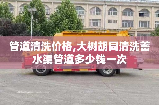 管道清洗价格,大树胡同清洗蓄水渠管道多少钱一次