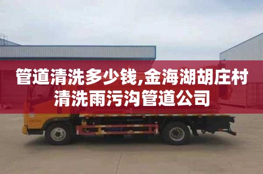 管道清洗多少钱,金海湖胡庄村清洗雨污沟管道公司
