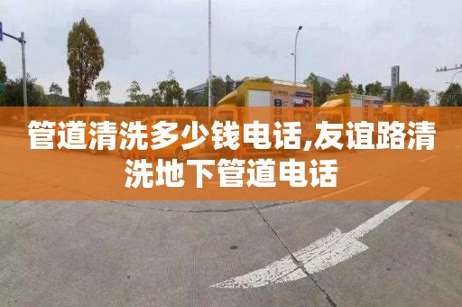 管道清洗多少钱电话,友谊路清洗地下管道电话