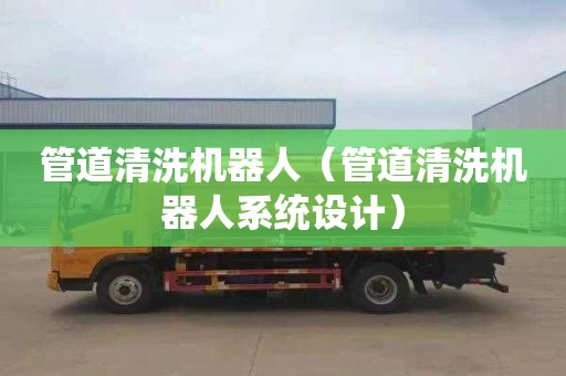 管道清洗机器人（管道清洗机器人系统设计）