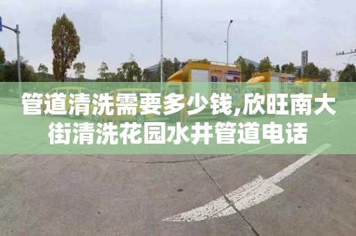 管道清洗需要多少钱,欣旺南大街清洗花园水井管道电话