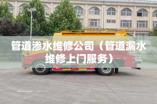 管道渗水维修公司（管道漏水维修上门服务）