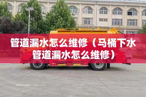 管道漏水怎么维修（马桶下水管道漏水怎么维修）