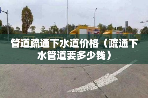 管道疏通下水道价格（疏通下水管道要多少钱）