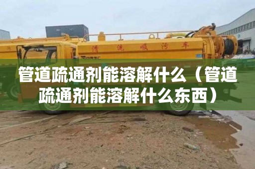 管道疏通剂能溶解什么（管道疏通剂能溶解什么东西）