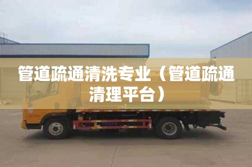 管道疏通清洗专业（管道疏通清理平台）