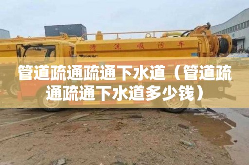 管道疏通疏通下水道（管道疏通疏通下水道多少钱）