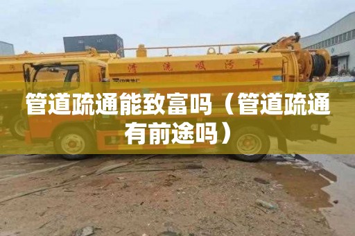 管道疏通能致富吗（管道疏通有前途吗）