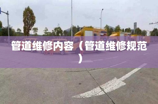 管道维修内容（管道维修规范）