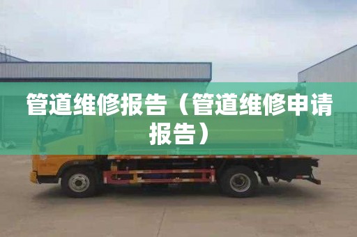 管道维修报告（管道维修申请报告）