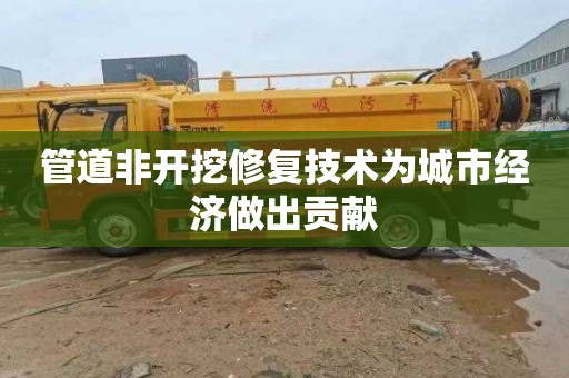 管道非开挖修复技术为城市经济做出贡献