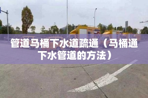 管道马桶下水道疏通（马桶通下水管道的方法）