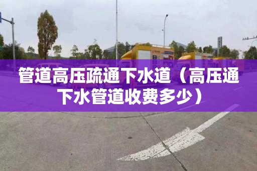 管道高压疏通下水道（高压通下水管道收费多少）