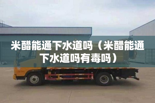 米醋能通下水道吗（米醋能通下水道吗有毒吗）