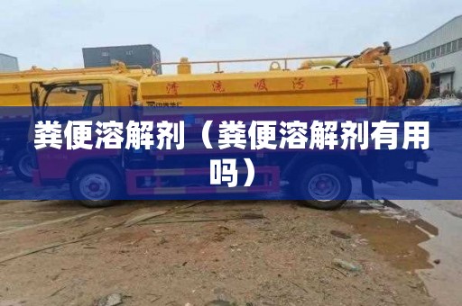 粪便溶解剂（粪便溶解剂有用吗）