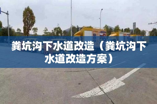 粪坑沟下水道改造（粪坑沟下水道改造方案）