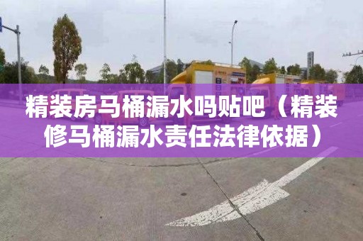 精装房马桶漏水吗贴吧（精装修马桶漏水责任法律依据）