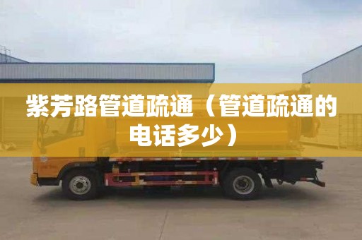 紫芳路管道疏通（管道疏通的电话多少）