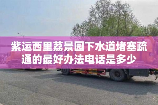 紫运西里荔景园下水道堵塞疏通的最好办法电话是多少