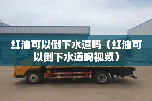 红油可以倒下水道吗（红油可以倒下水道吗视频）