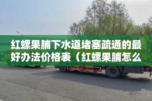 红螺果脯下水道堵塞疏通的最好办法价格表（红螺果脯怎么样）