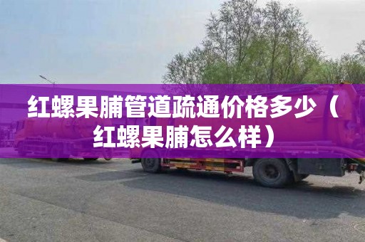 红螺果脯管道疏通价格多少（红螺果脯怎么样）