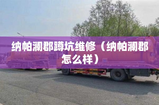 纳帕澜郡蹲坑维修（纳帕澜郡怎么样）