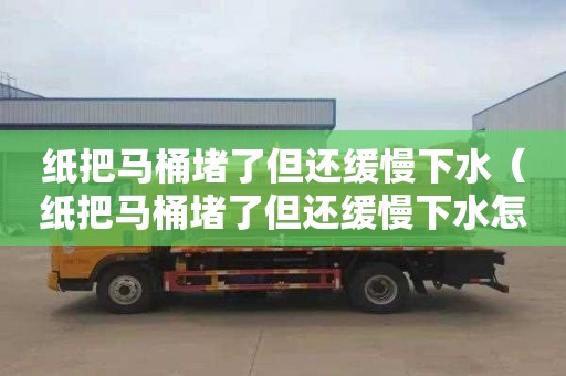 纸把马桶堵了但还缓慢下水（纸把马桶堵了但还缓慢下水怎么办）