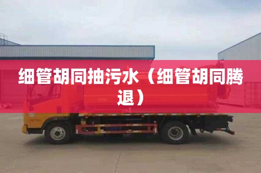 细管胡同抽污水（细管胡同腾退）